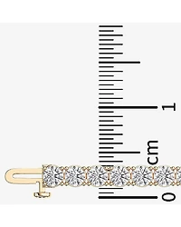 F / Vs2) Womens 10 Ct.T.W. Lab Grown White Diamond 14K Gold Over Silver / Inch Tennis Bracelet