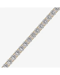 F / Vs2) Womens 10 Ct.T.W. Lab Grown White Diamond 14K Gold Over Silver / Inch Tennis Bracelet