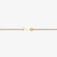 F / Vs2) Womens CT. T.W. Lab Grown White Diamond 14K Gold Over Silver / Inch Tennis Bracelet