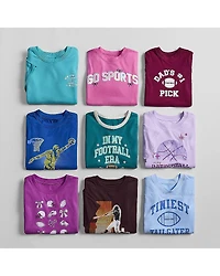 Okie Dokie Toddler & Little Boys V Neck Short Sleeve Regular Fit Graphic T-Shirt