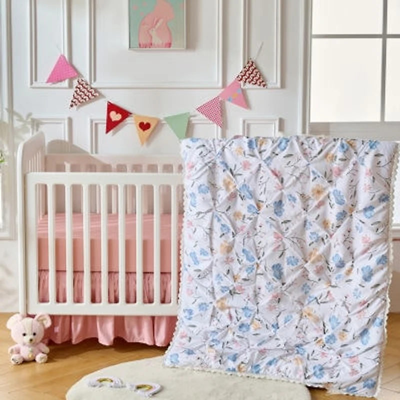 Sweet Home Collection™ Plaid 4-Piece Nursery Baby Crib Bedding Set