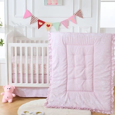 Sweet Home Collection™ Floral 4-Piece Nursery Baby Crib Bedding Set