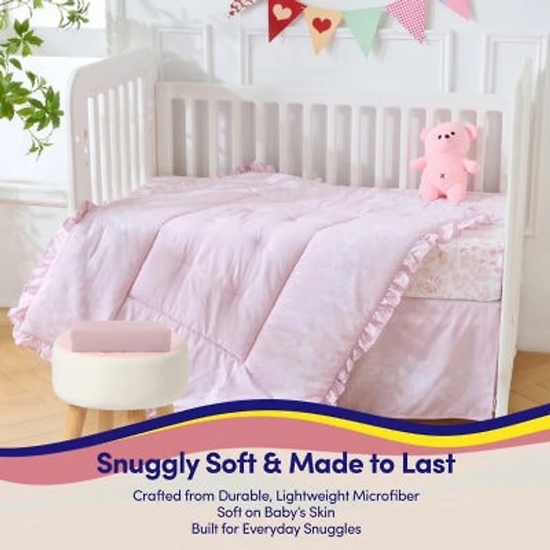 Sweet Home Collection™ Floral 4-Piece Nursery Baby Crib Bedding Set