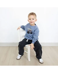 Grayson Little Toddler Boys Crew Neck Long Sleeve Hot Wheels Sweatshirt