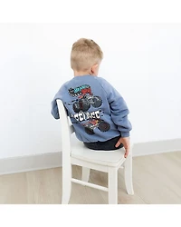 Grayson Little Toddler Boys Crew Neck Long Sleeve Hot Wheels Sweatshirt