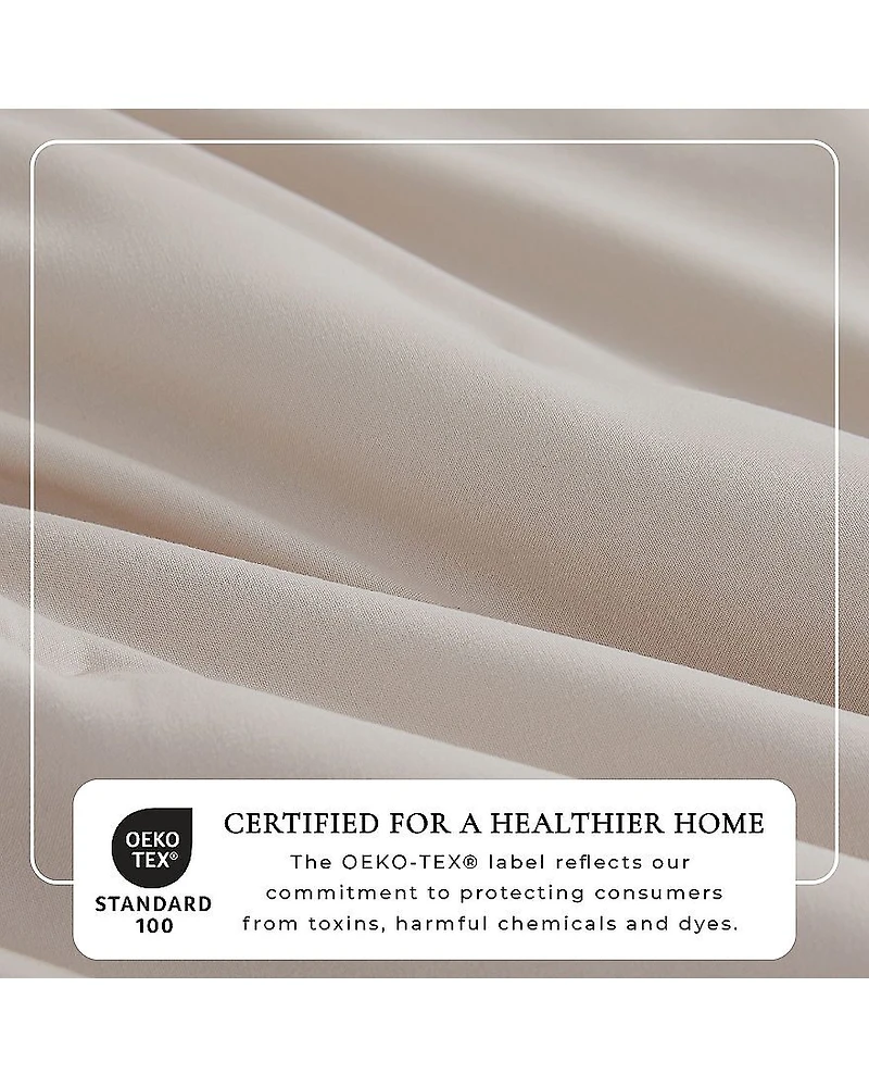 Linery Solid Dot-Stitched Easy Care Quilt Set