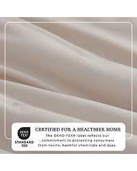 Linery Solid Dot-Stitched Easy Care Quilt Set