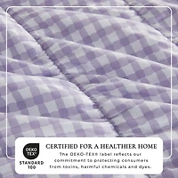 Linery Gingham Printed Easy Care Quilt Set