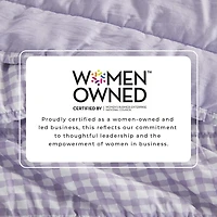 Linery Gingham Printed Easy Care Quilt Set