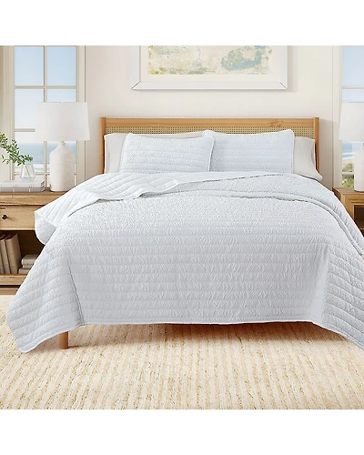Linery Diamond Textured Easy Care Quilt Set