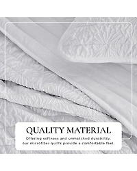 Linery Diamond Textured Easy Care Quilt Set
