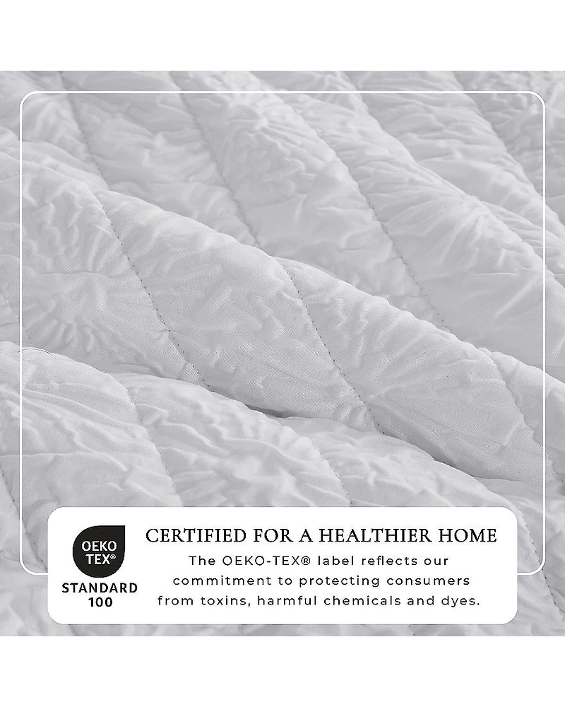 Linery Diamond Textured Easy Care Quilt Set