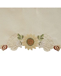 Sweet Home Collection Sunflower 2-pc. Rod Pocket Window Tier