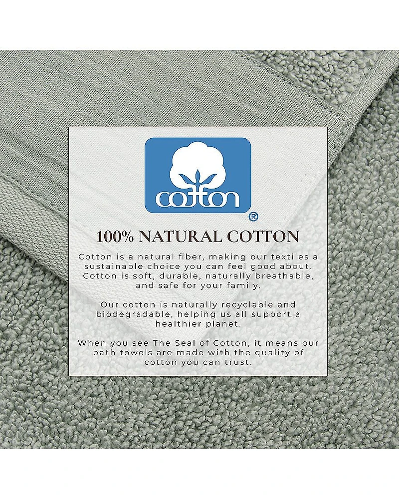 Linery Ultra-Soft Cotton And Linen-Like Bordered 4-pc. Quick Dry Bath Towel Set