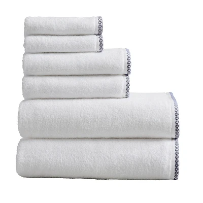 Linery Cotton And Decorative Bordered -pc. Quick Dry Bath Towel Set