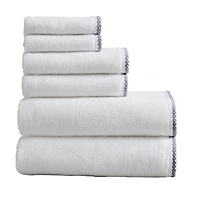 Linery Cotton And Decorative Bordered 6-pc. Quick Dry Bath Towel Set