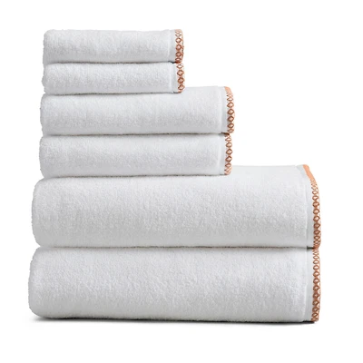 Linery Cotton And Decorative Bordered -pc. Quick Dry Bath Towel Set