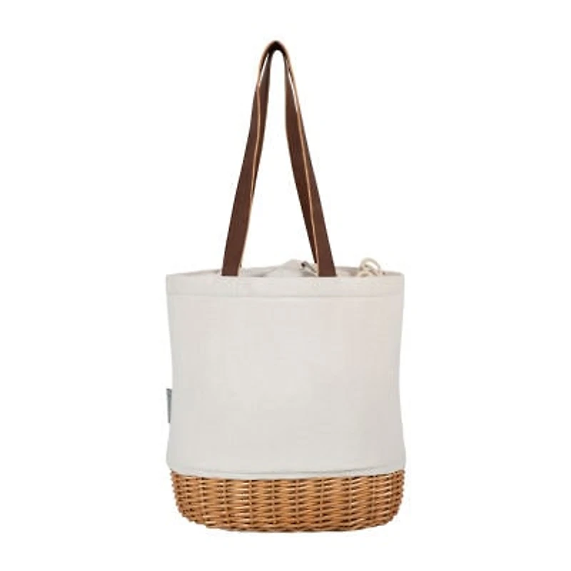 Picnic Time Pico Willow And Canvas Basket Insulated Lunch Bag