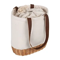 Picnic Time Pico Willow And Canvas  Basket Insulated Lunch Bag
