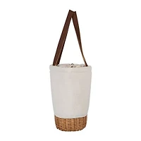 Picnic Time Pico Willow And Canvas  Basket Insulated Lunch Bag