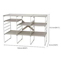 Joseph Joseph  Level Plus Adjust Stackable 12-Compartment 12-Shelf Shoe Rack