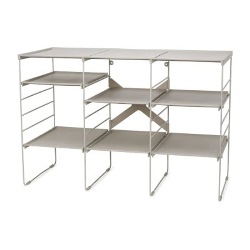 Joseph Joseph Level Plus Adjust Stackable 12-Compartment 12-Shelf Shoe Rack