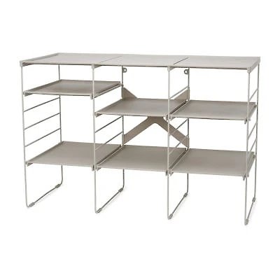 Joseph Joseph Level Plus Adjust Stackable 12-Compartment 12-Shelf Shoe Rack