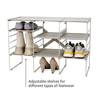 Joseph Joseph  Level Plus Adjust Stackable 12-Compartment 12-Shelf Shoe Rack