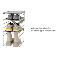 Joseph Joseph  Level Adjustable 4-Compartment Shoe Rack