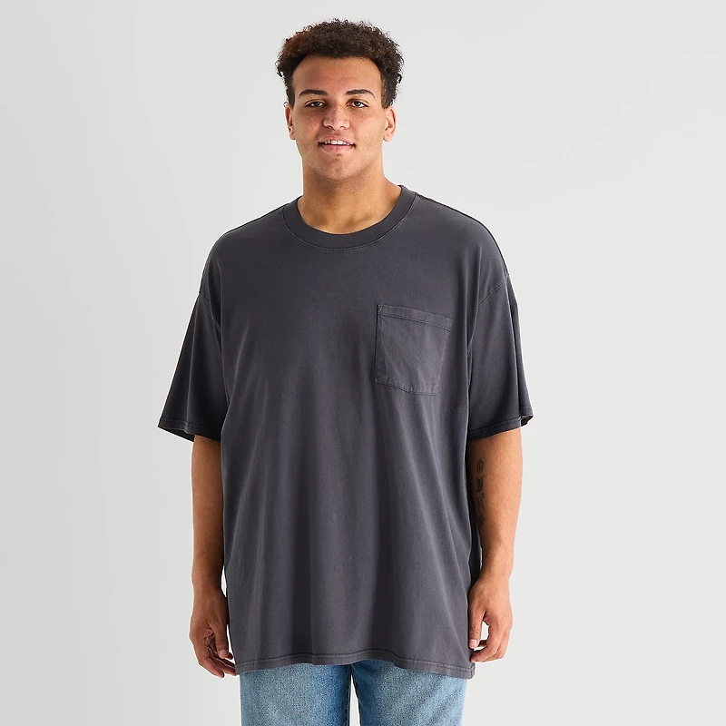 Arizona Mens Crew Neck Short Sleeve Big and Tall T-Shirt