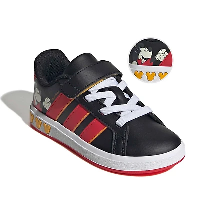 adidas Cloudfoam Grand Court Little Kid Boys Mickey Mouse Sneakers