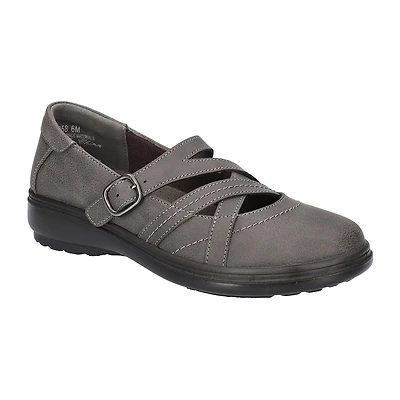 Easy Street Wise Womens Round Mary Jane Shoes