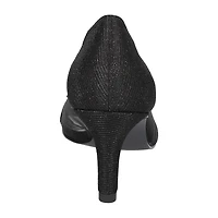 Easy Street Picaboo Womens Round Open Toe Stiletto Heel Pumps