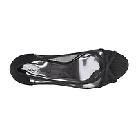 Easy Street Picaboo Womens Round Open Toe Stiletto Heel Pumps