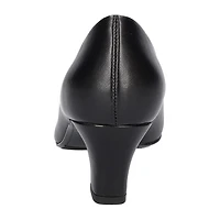 Easy Street Ballari Womens Round Stiletto Heel Pumps