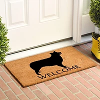 Calloway Mills Border Collie Outdoor Rectangular Doormat