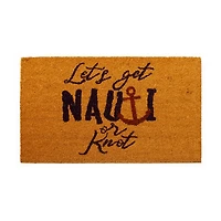 Calloway Mills Nauti Or Knot Outdoor Rectangular Doormat