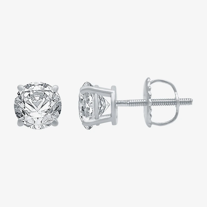 Ever Star (G / VS2) 1 1/2 CT. T.W. Lab Grown White Diamond 14K Gold 5.8mm Stud Earrings