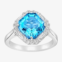 Gemstone Sterling Silver Cocktail Ring