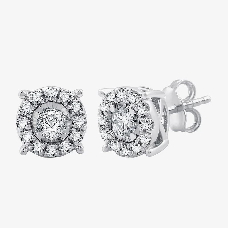 Diamond Blossom Womens 1 CT. T.W. Lab Grown White Diamond Sterling Silver Round 2-pc. Jewelry Set