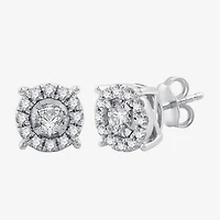 Diamond Blossom Womens 1 CT. T.W. Lab Grown White Diamond Sterling Silver Round 2-pc. Jewelry Set