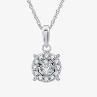 Diamond Blossom Womens 1 CT. T.W. Lab Grown White Diamond Sterling Silver Round 2-pc. Jewelry Set
