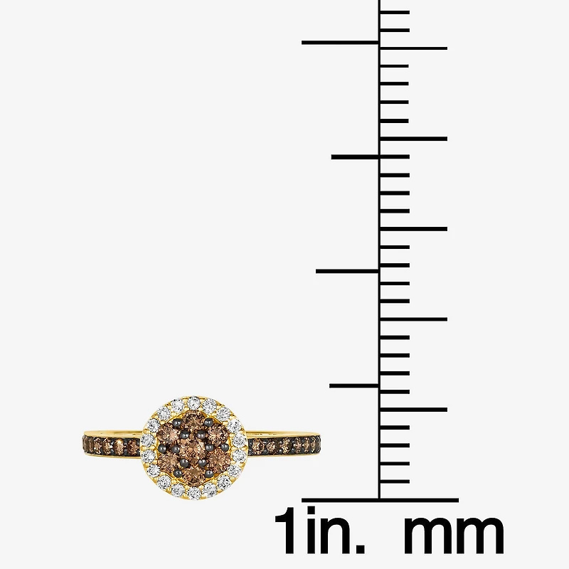 Le Vian® Ring featuring 1/2 CT. Chocolate Diamonds® 1/6 Nude Diamonds™ set 14K Honey Gold™