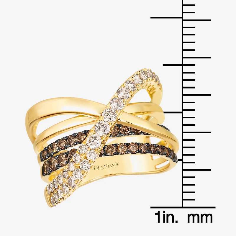 Le Vian® Ring featuring 5/8 CT. Chocolate Diamonds® 1 Nude Diamonds™ set 14K Honey Gold™