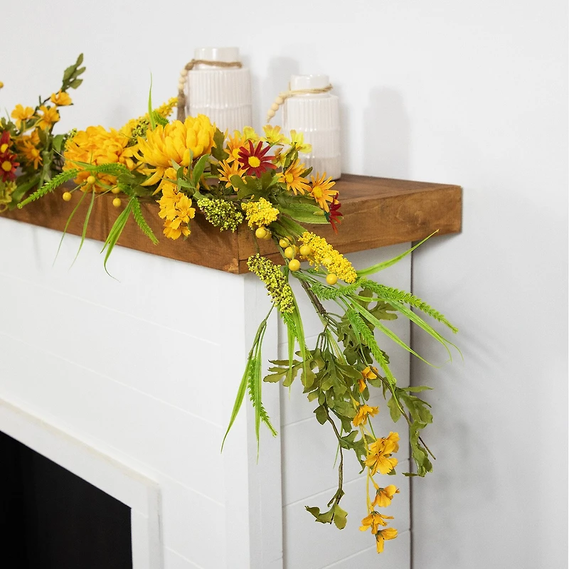 Northlight 5ft X 10in Peony Unlit Christmas Indoor Garland