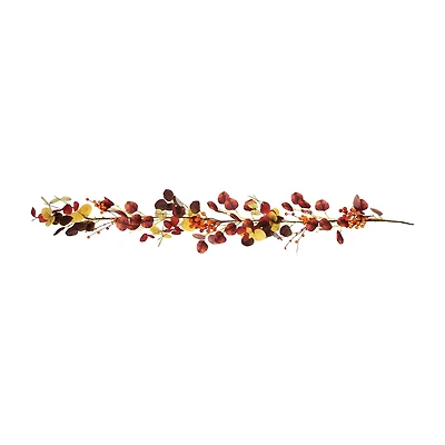 Northlight Berries Leaves Unlit Christmas Indoor Garland