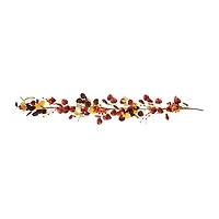 Northlight Berries Leaves Unlit Christmas Indoor Garland