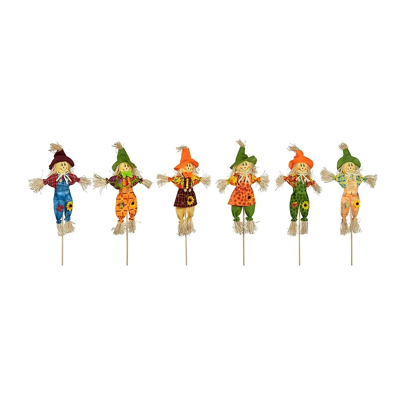 Northlight 24in Fall Scarecrow Picks Thanksgiving Yard Art