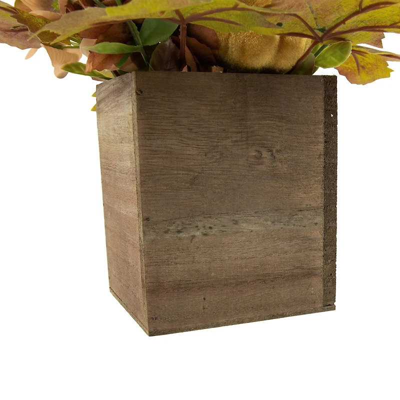 Northlight 10in X 8in Wooden Box Fall Thanksgiving Tabletop Decor