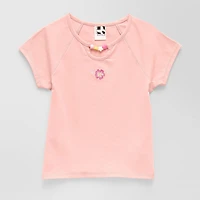 Self Esteem Big Kid Girls Round Neck Short Sleeve T-Shirt